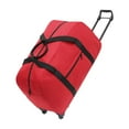 thumbnail image 1 of Miulika Sac de Sport avec Roues, Sac à Main Porte-Bagages pour Sports, Pique-Nique, Voyage, Rouge, 1 of 9