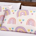 thumbnail image 6 of Wellco 4 Piece All Season Bedding Comforter Set, Ultra Soft Polyester Elegant Bedding Comforters——Heart and Cute Rainbow, 6 of 6
