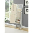 thumbnail image 3 of Coaster Contemporary Wood Cheval Storage Jewelry Armoire Mirror in Gray, 3 of 3