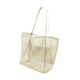 thumbnail image 2 of Bolso de hombro para mujer, elegante bolso de malla para playa, para fiestas, vacaciones y exteriores. caqui, 2 of 9