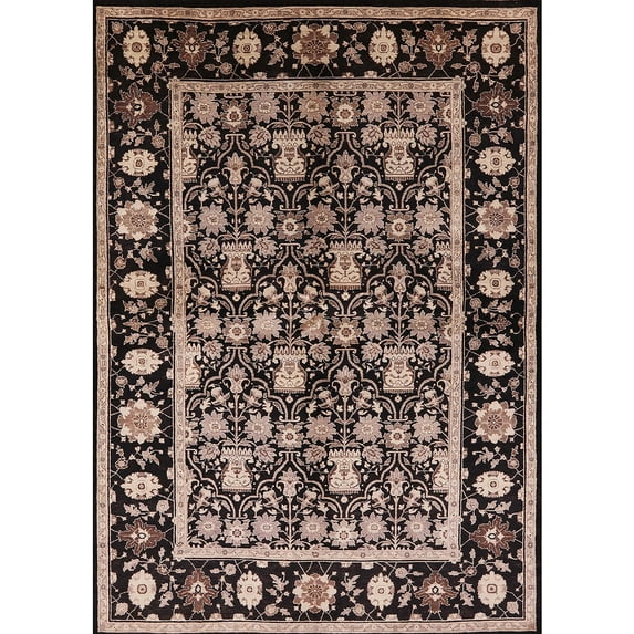 Ahgly Company Machine Washable Indoor Rectangle Industrial Modern Dark Salmon Pink Area Rugs, 5' x 8'