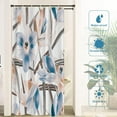 thumbnail image 3 of Spring Floral Decor Shower Curtain,Watercolorcrocus Flowers Spring Bathroom Decor Polyester Fiber Plastic Rings Quick-Drying Waterproof for Bathtubs/Bathroom, 72x36 inches, 3 of 6