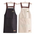 thumbnail image 3 of Delantal estampado para el hogar, impermeable y a prueba de aceite, delantal de trabajo de cocina, almacenamiento conveniente, delantales para hombres y mujeres adultos, 3 of 6
