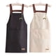 thumbnail image 1 of Zhuge Delantal de chef unisex de 2 piezas, delantal de cocina a prueba de aceite para limpieza, manualidades y jardinería (negro x 1, blanco x 1), 1 of 3