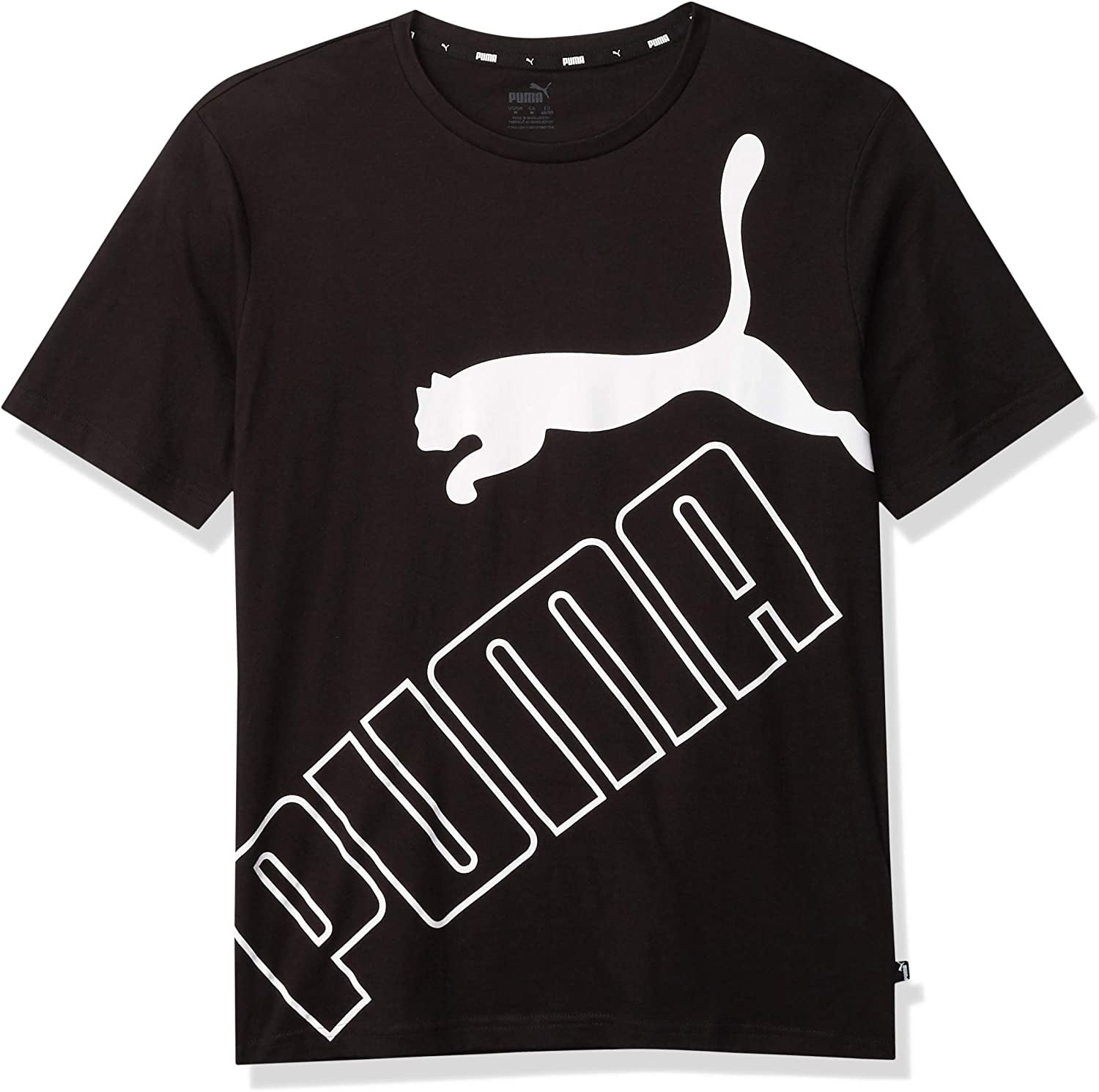 Puma Men's Big Logo Tee / T-Shirt / Tshirt - Sulphur Yellow | Catch.com.au