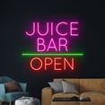 thumbnail image 3 of Handmadetneonsign Juice Bar Open Neon Sign, Juice Fruit Wall Art Decor, Juice Bar Club Wall Decor, 3 of 5
