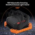 thumbnail image 2 of Foco De Construcción LED Batería 2 Juegos, Foco Recargable Con Batería 30W 2000LM, Luz De Trabajo LED Portátil USB, Para Garaje, Camping, Pesca, Sitio De Construcción De Emergencia, 3 Modos De, 2 of 5