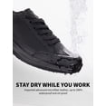 thumbnail image 3 of SPIEZ Men's Non-Slip Work Shoes, Waterproof & Oil-Resistant Safety Sneakers for Food Service - Black, Size 12, 3 of 10