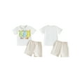thumbnail image 2 of Baby Easter Outfits fBoy 6 12 18 24 Months 2T 3T Short Sleeve Bunny Print T-Shirt and Shorts Toddler 2 Piece Clothes Set, 2 of 9