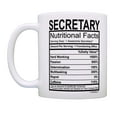 thumbnail image 2 of ThisWear Secretary Mugs Secretary Nutritional Facts Mug 1 Awesome Secretary 11 ounce 2 Pack Coffee Mugs, 2 of 4