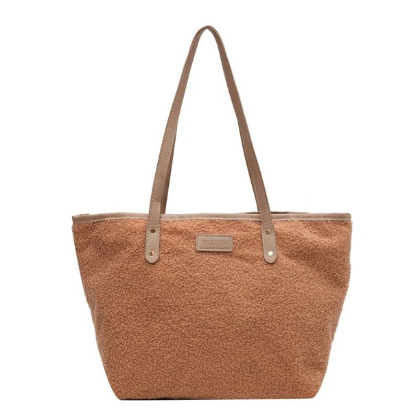 Bolsos de piel sintética para mujer estilo informal bolso de hombro para otoño e invierno para ir de compras y viajar