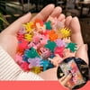 Walmeck 50pcs Mini Hair Clips Small Grip Claw Kids Hair Clamps Assorted Colors Pinning Bangs Hair Decoration Girls Hairstyle Tools