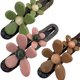 thumbnail image 2 of Pinzas rectas con forma de pico de pato y flores retro, horquilla y pinza recta con forma de pico de pato y flores retro, pinzas para el pelo elegantes con forma de pico de pato, planas y de fijación, 2 of 8