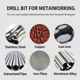 thumbnail image 6 of Hymnorq 15PC 1.5-10mm Metric Cobalt Steel Twist Drill Bits Set for Metal, 6 of 8