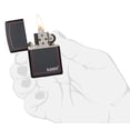 thumbnail image 4 of Zippo Black Matte with Red Border Pocket Lighter, 4 of 5