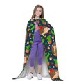 thumbnail image 4 of Honeii Cute Hedgehogs Cactus Blue Print Poncho Cape, Cloak Coat, Snuggly Hooded Wearable Blanket, Hooded Cape For Teenagers,Halloween Costumes-Small, 4 of 7