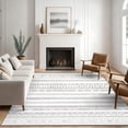 thumbnail image 5 of 5x7 Washable Area Rug Non-Slip Low Profile Soft Boho Distressed Rug for Living Room, Bedroom, Dining Room, Office, Beige, 5 of 13