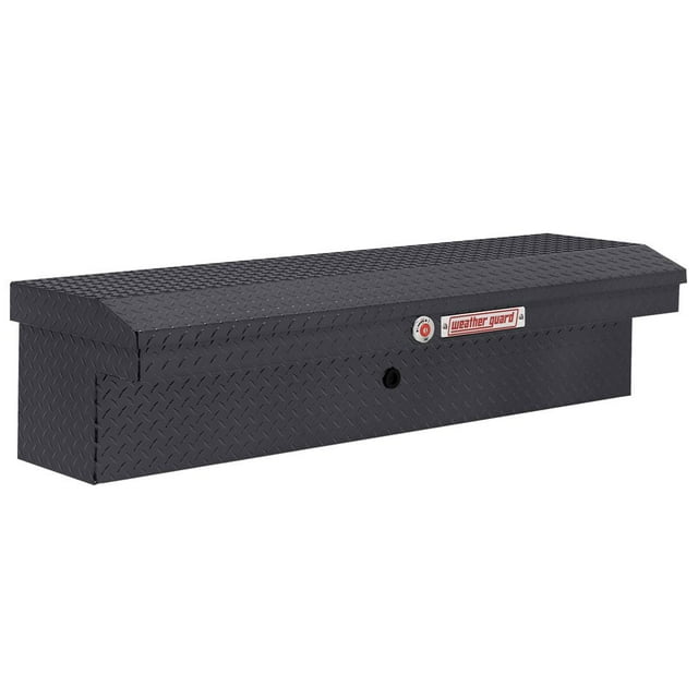 Weather Guard Tool Box 178-6-04 Lo-Side; Low Profile; Single Lid; Powder Coated; Gunmetal Gray; Aluminum; 4 Cubic Feet Capacity