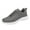Gray, variant on PMUYBHF Male Mens Leather Shoes Size 11 Fashion Autumn Men Sports Shoes Flat Non Slip Lace up Waterproof Upper Lightweight and Comfortable 44