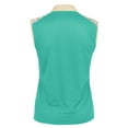 thumbnail image 2 of Monterey Club Women's Dandy Contrast Sleeveless Golf Polo Shirt #2393, 2 of 3