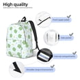 thumbnail image 4 of Vsdgher Kawaii Frogs Print Canvas Backpack Travel Rucksack Unisex Knapsack 15.7/17.7Inch Laptop Backpack for Work,College -Small, 4 of 5