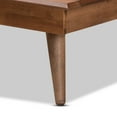 thumbnail image 5 of Homestock Handmade Home Mid-Century Modern Walnut Brown Wood Twin Size Platform Bed - Mid-Century Modern Style, Sleek and Durable, 5 of 6