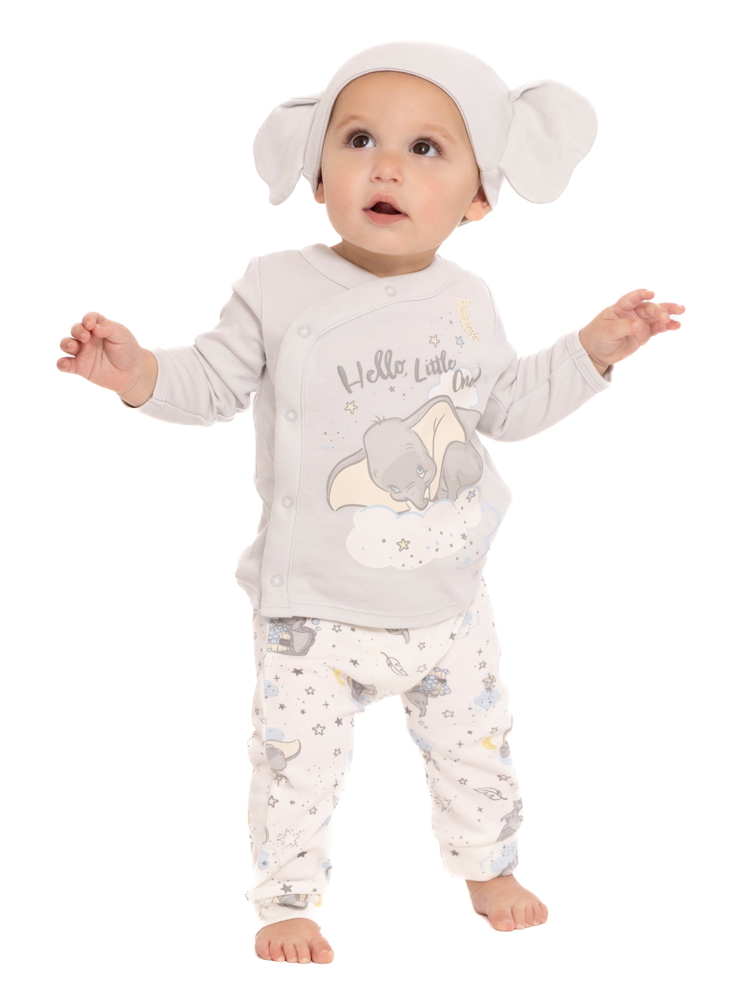 Disney Baby Wishes + Dreams Dumbo Baby Boys or Girls Take Me Home Set, 3-Piece, Sizes Preemie-9M
