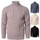 thumbnail image 5 of Suéter de punto de cuello alto para hombre de alta calidad, 5 of 5