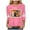 A07_Pink, variant on Towmus Halloween Shirts for Women 3/4 Sleeve Graphic Crew Neck T Shirt Oversized Casual Womens Blouse