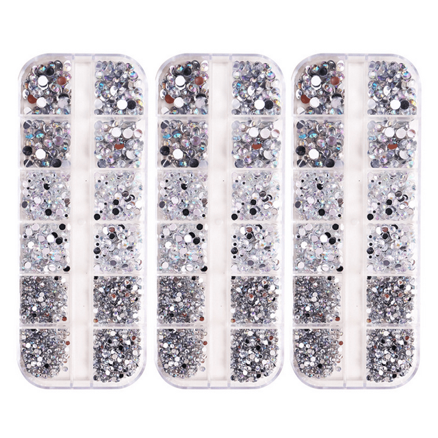 Diamantes de imitación para decoración de uñas, para manualidades, decoración de uñas, zapatos, bolsas, suministros de bricolaje