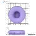 thumbnail image 6 of Geekria QuickFit Leatherette Replacement Ear Pads for JBL JR300, JR300BT, T450BT, T500BT, Tune500, Tune 500BT, Tune 510BT, Tune 520 Headphones, Ear Cushions (Purple), 6 of 6