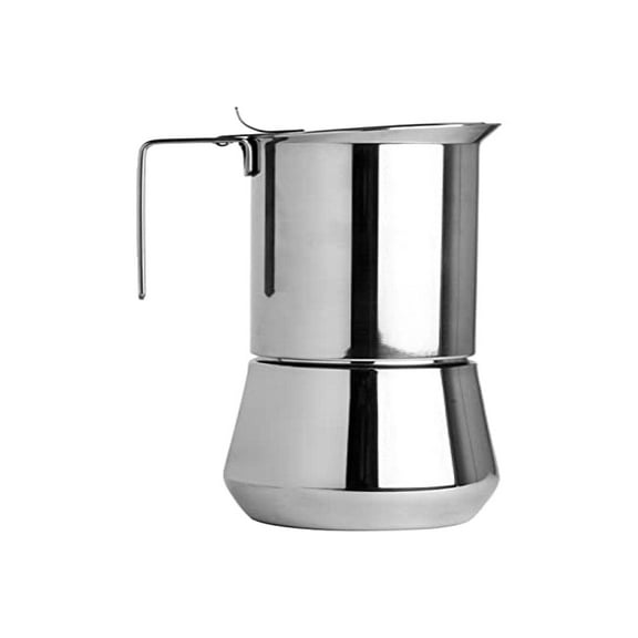 Ilsa Turbo Express 1-Cup Stovetop Espresso Maker – Stainless Steel Italian Coffee Pot