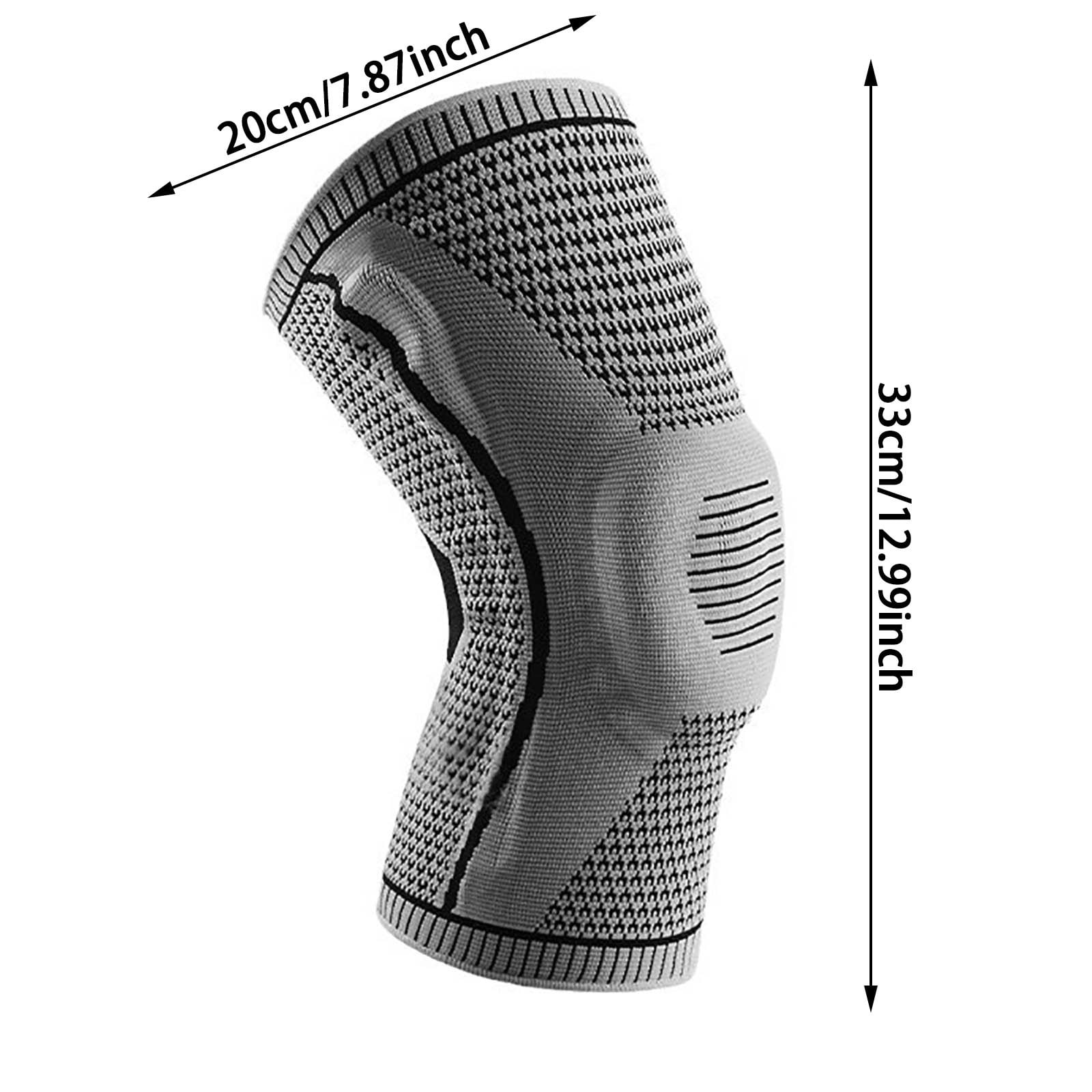 3Pair Knee Compression Sleeve with Stabilizers - Medical Grade Knee Support Brace for Pain Relief, Meniscus Tears & Sports Injuries - Ideal for Running, Hiking, Gym & Workout - Unisex Design