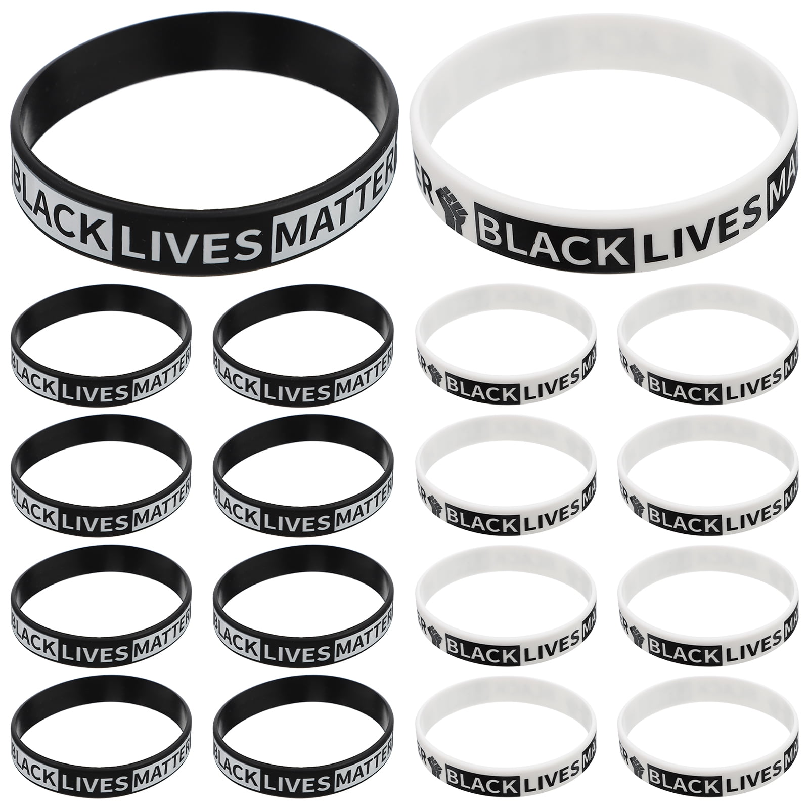 NUOLUX 20Pcs Wristbands Basketball Silica Gel Hand Circle Decorative
