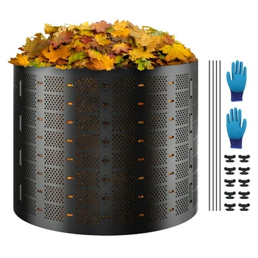 KFFKFF Garden Compost Bin 220 Gal/1000 L Outdoor Compost Bin Easy to Setup