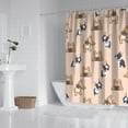thumbnail image 2 of French Bulldog Dog Shower Curtain 84"x72" ,Bathroom Decorative Shower Curtains Set with 12 Hooks,Modern Waterproof Washable Shower Curtain, 2 of 6