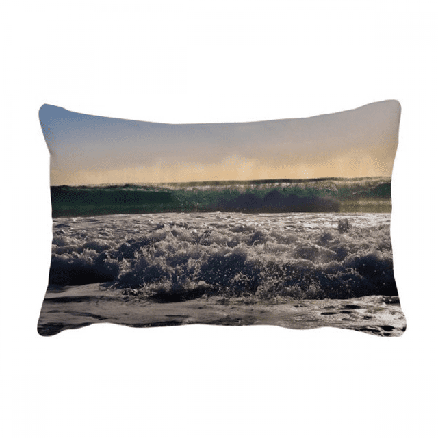 Sunshine Ocean Water Wave Science Nature Picture Throw Pillow Lumbar Insert Cushion Cover Home Decoration