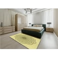 thumbnail image 5 of Ahgly Company Machine Washable Indoor Rectangle Transitional Sun Yellow Area Rugs, 5' x 7', 5 of 7