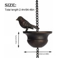 thumbnail image 5 of Giaone Rain Chain for Gutters Outside Rain Catcher Metal Rain Cups for Drainage, 5 of 8