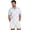 Blue Floral, variant on Xixirimido Cat Mountain Plum Blossom Print Men's Cuban Collar Linen Shirt, Short Sleeve Casual Button Down Summer Beach Vacation Shirts, Medium