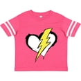 thumbnail image 3 of Inktastic Lightning Bolt Heart Boys or Girls Toddler T-Shirt, 3 of 5