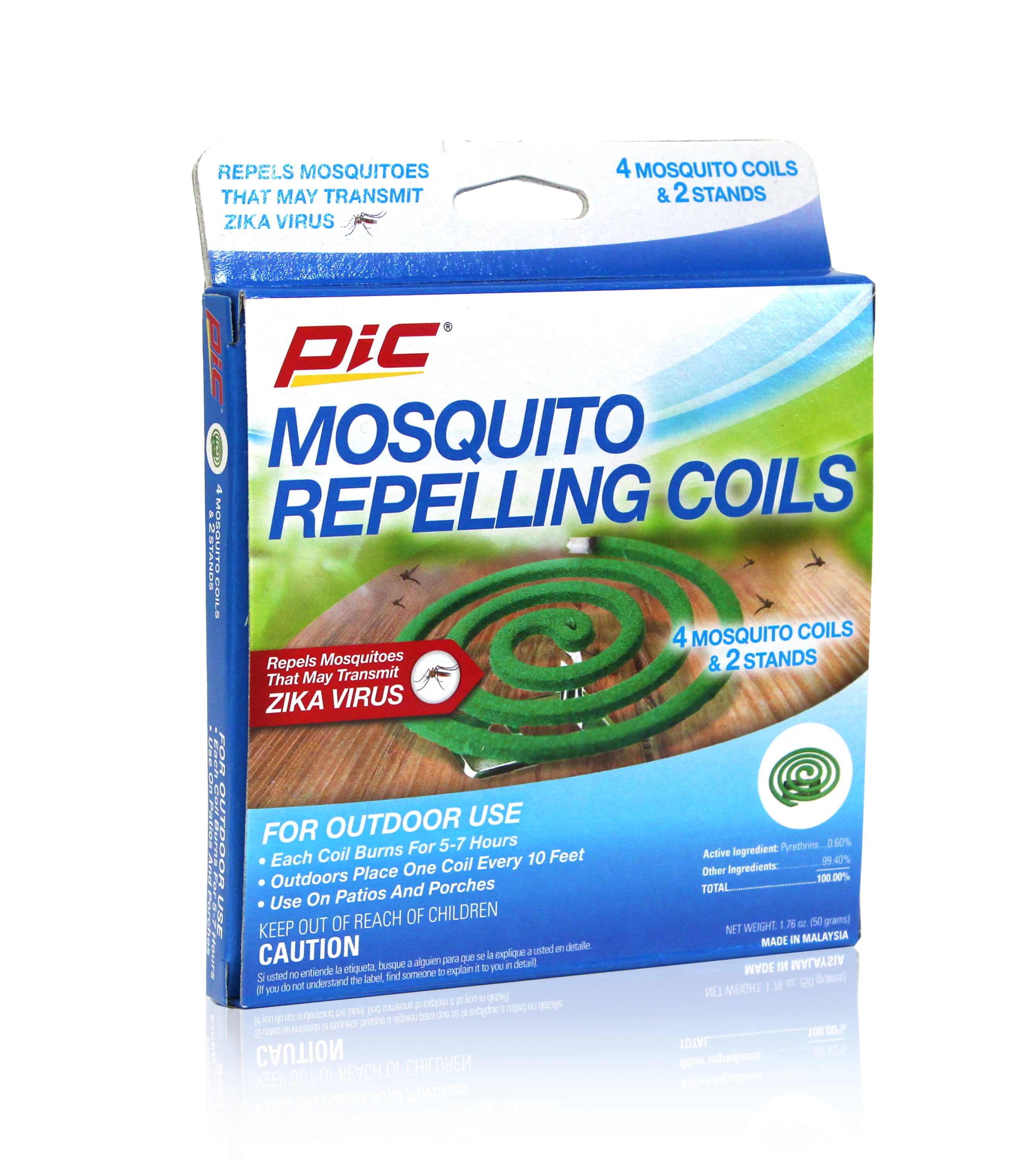 PIC Mosquito Repelling Coils, 4 Count Box, Mosquito Repellent for