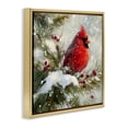 thumbnail image 2 of Stupell Industries Farmhouse Winter's Red Jewel Gold Floating Frame Canvas Art, 18 x 18, by Tina LeCour, 2 of 8