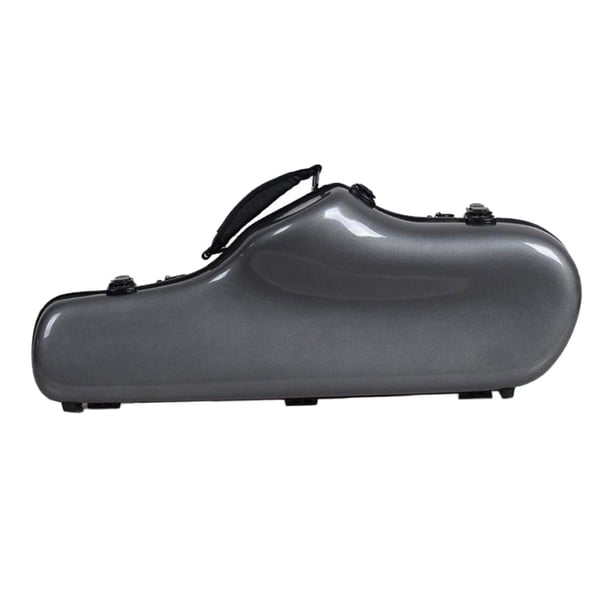 Bolsa portátil Sunnimix para saxofón alto Estuche rígido ligero y duradero gris