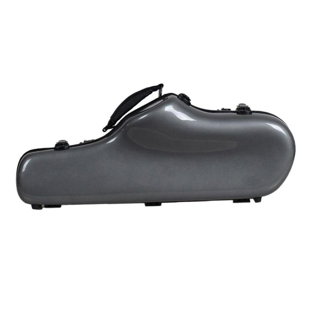 Milaget Alto Saxophone Gig Bag , Removable Shoulder Straps Durable Lightweight Hard Case Grey
