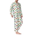 thumbnail image 2 of Lsque Cartoon Sea Turtle Pattern Long Sleeve Pajama Set for Men - Soft 2-Piece Sleepwear and Loungewear Set with Pockets, Comfy Nightwear-X-Large, 2 of 7