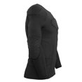 thumbnail image 3 of Men Padded Compression Shirt Multiple Pad Protective Gear for Football Baseball Soccer Basketball Volleyball Training Bike Ski, 3 of 7