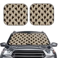 thumbnail image 6 of Lsque Cute Black Dog 2 PCS Windshield Sun Shade | CarFoldable Window Covers | Car Accessories Reflect UV for Universal Cars SUV Truck | Large, 6 of 7