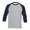 Navy2, variant on NinXxx Men's Classic Raglan Baseball 3/4 Sleeve Soft Everyday Tee Navy2 XXXL