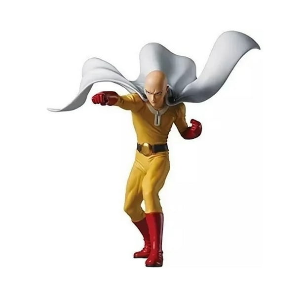 Figura de juguete de anime coleccionable modelo One Punch Man Saitama